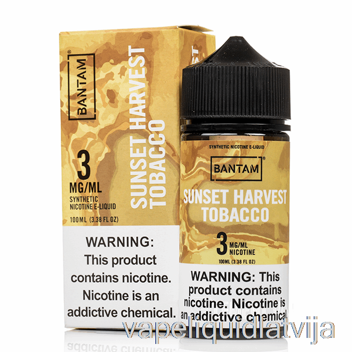 Sunset Harvest Tobacco - Bantam Vape - 100ml 0mg Vape šķidrums